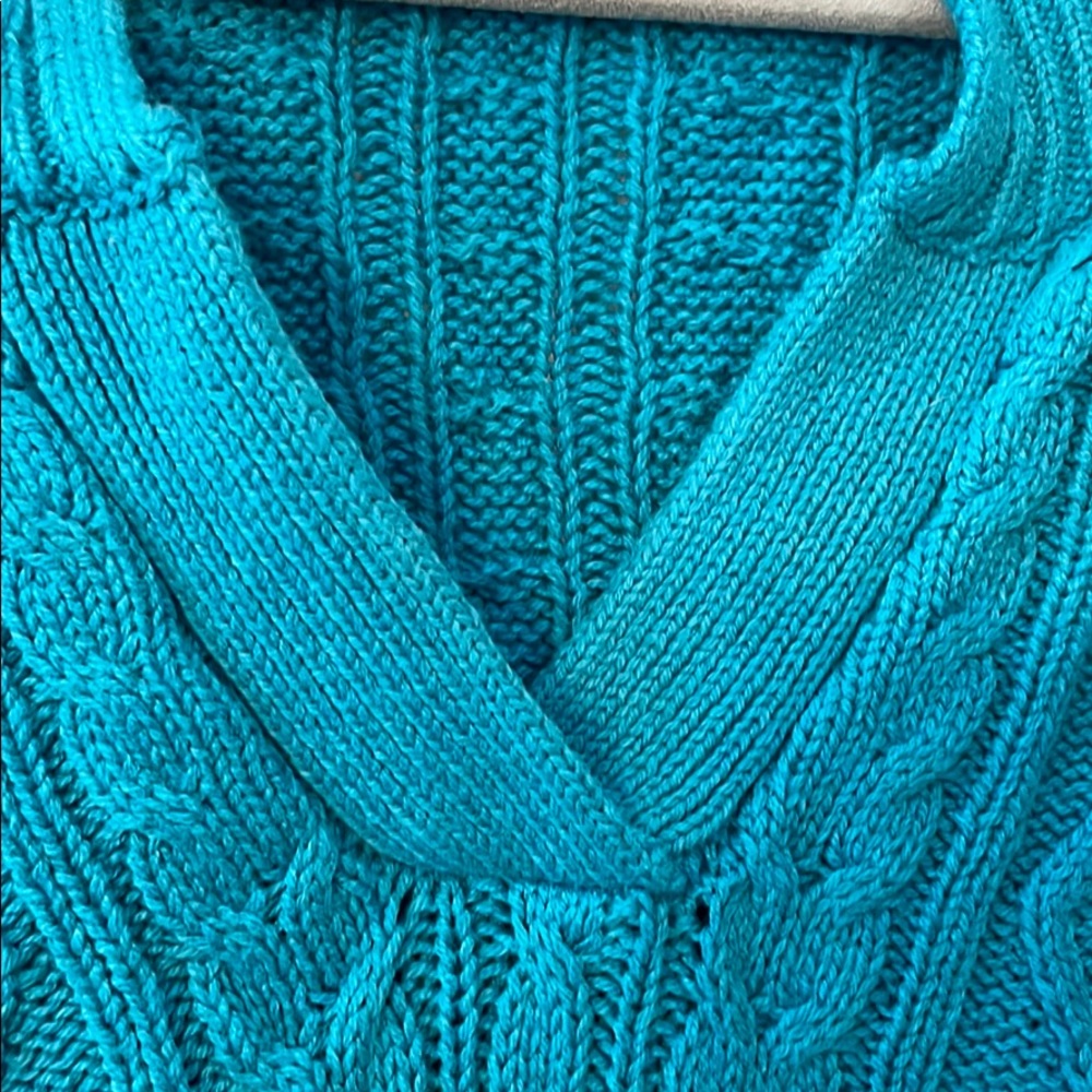 Turquoise sweater - Picture 4 of 5